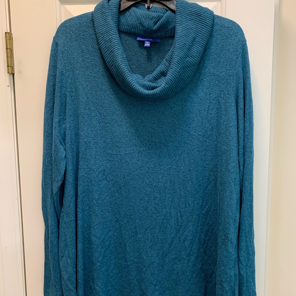 Apt. 9 Teal Cowl Neck Sweater